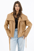 Signature Faux Leather Jacket