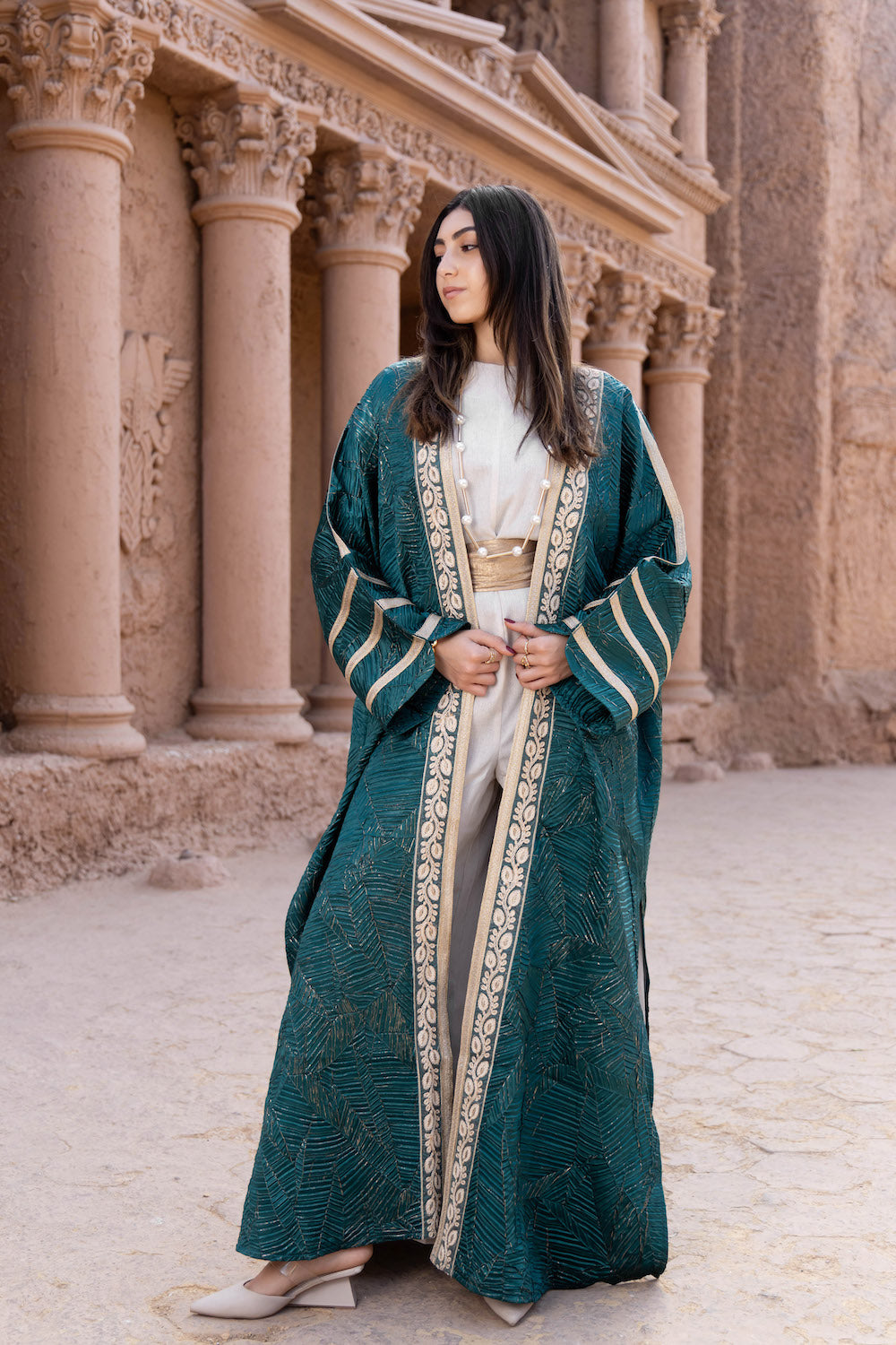 Zahra Emerald Kaftan