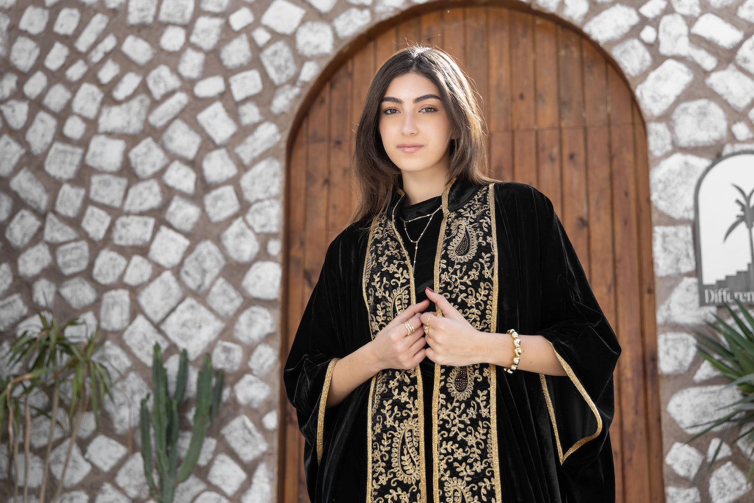 Royal Paisley Velvet Kaftan
