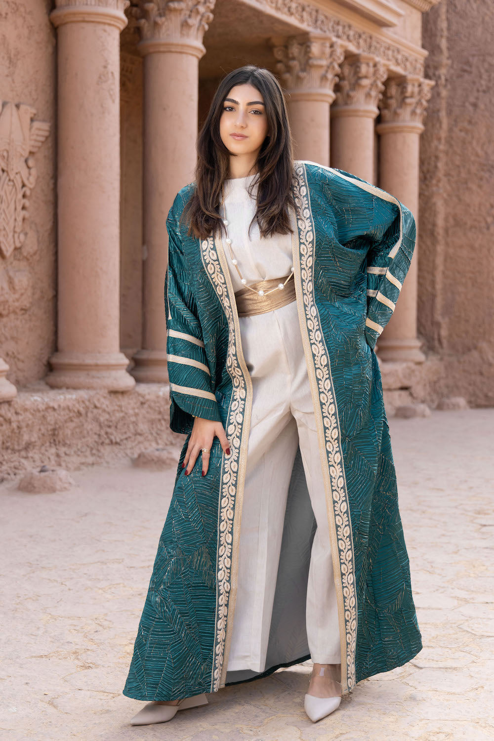 Zahra Emerald Kaftan