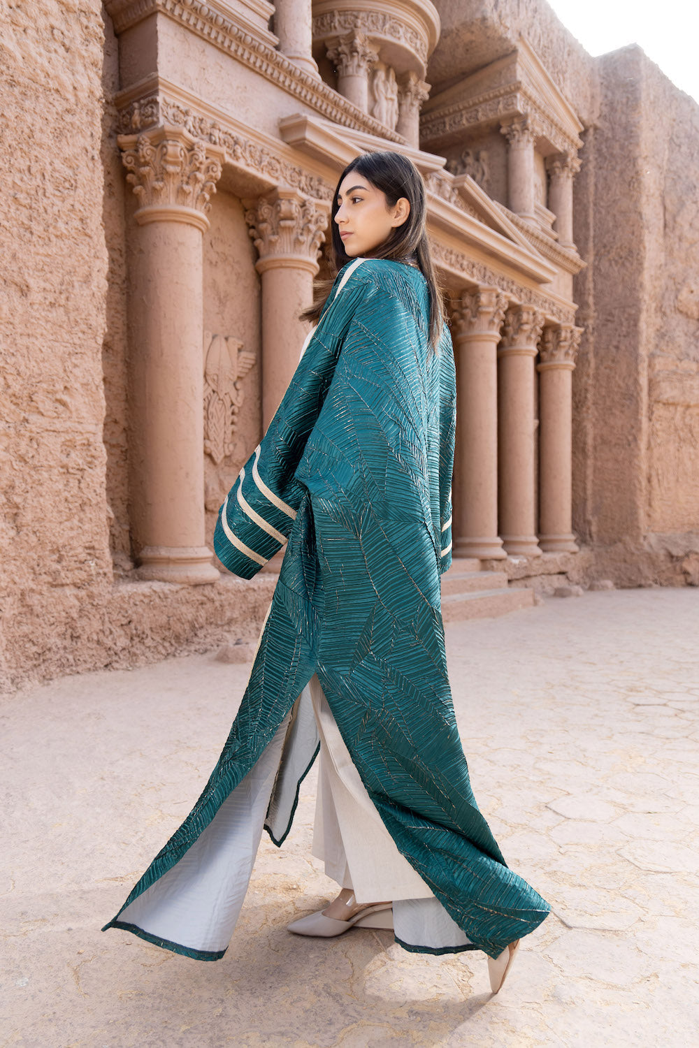 Zahra Emerald Kaftan