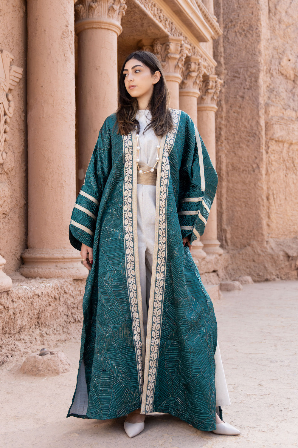 Zahra Emerald Kaftan