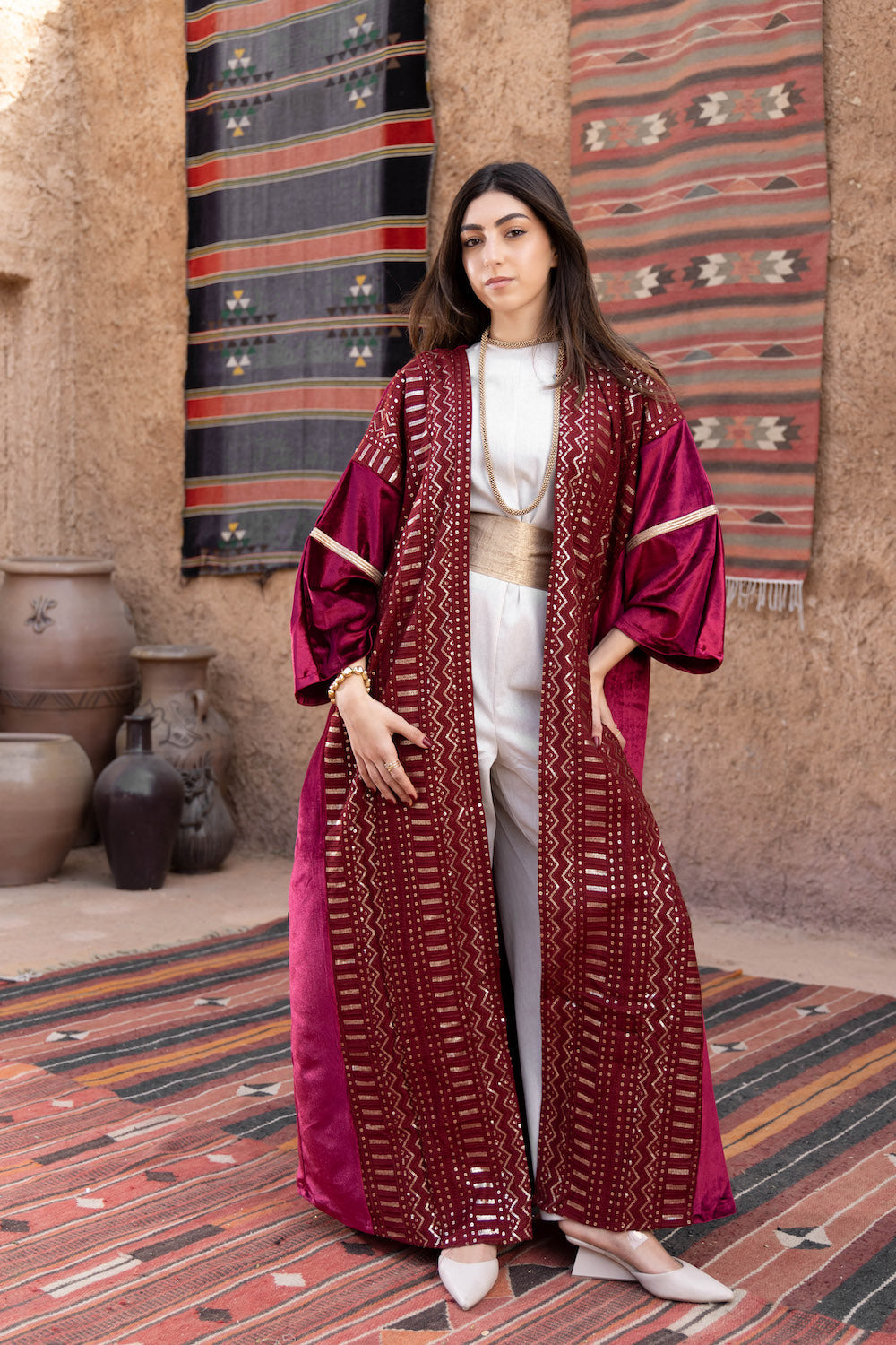 Zayna Velvet Kaftan