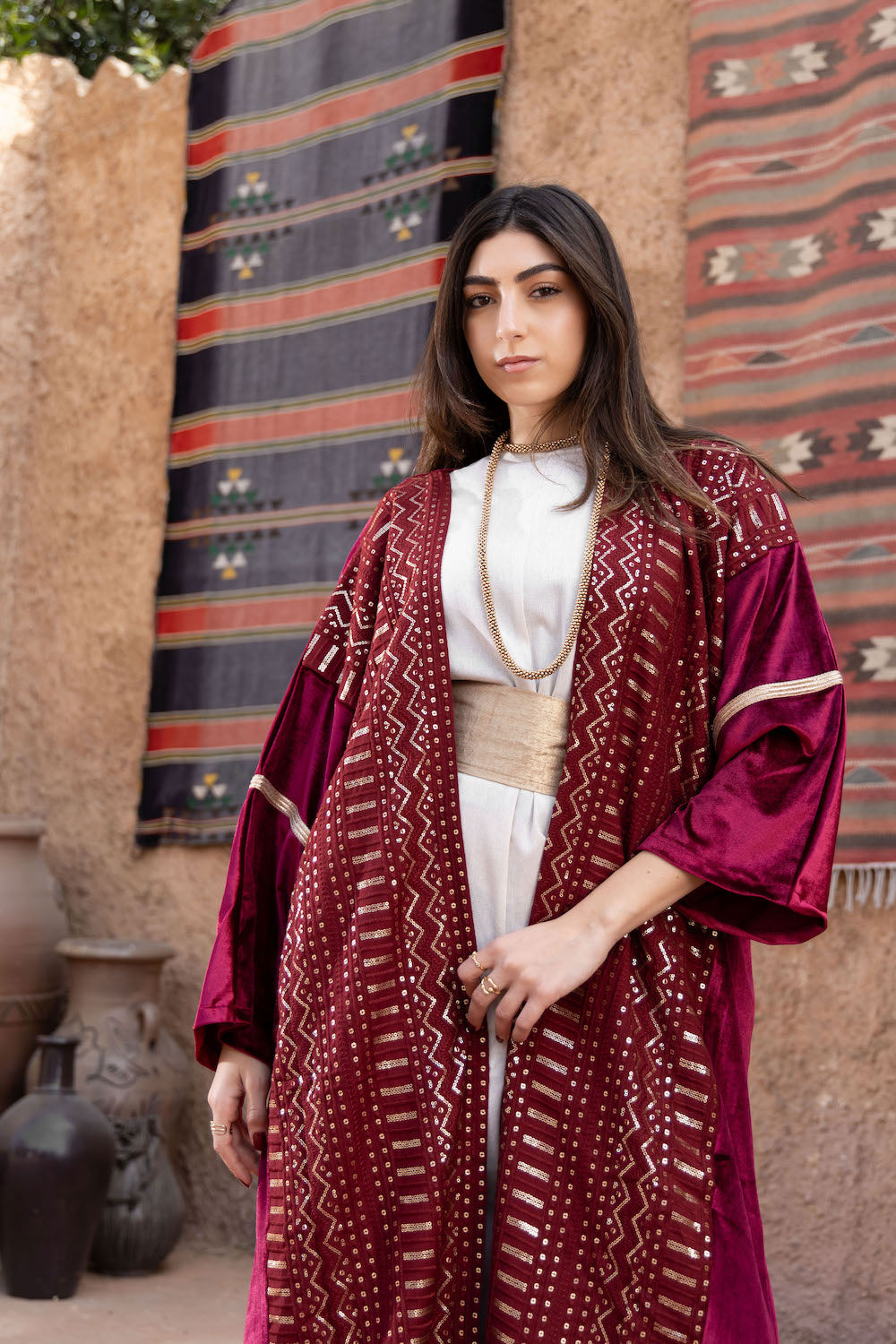 Zayna Velvet Kaftan