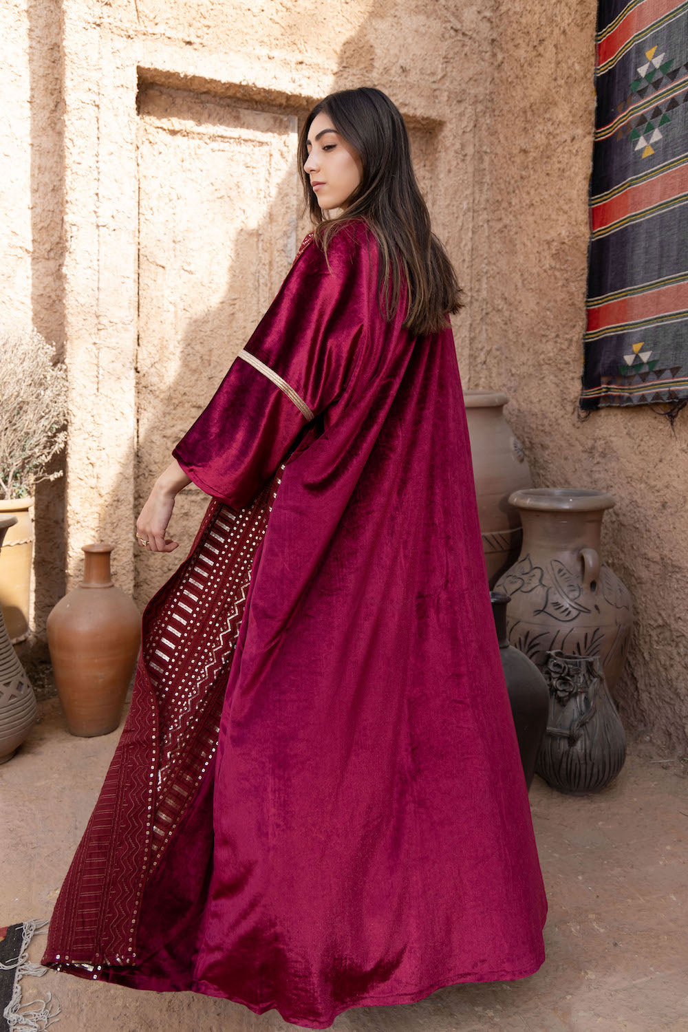 Zayna Velvet Kaftan