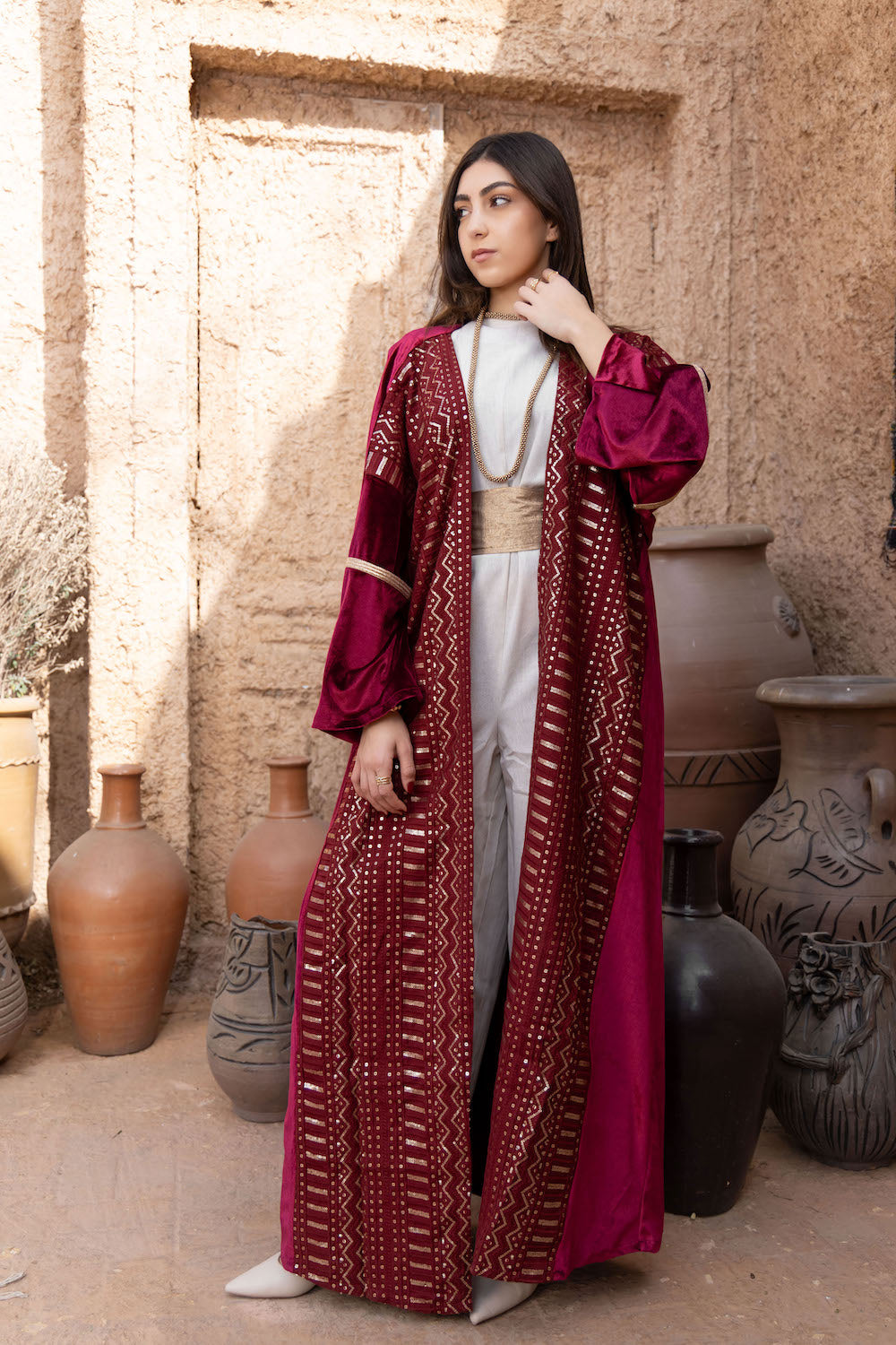 Zayna Velvet Kaftan