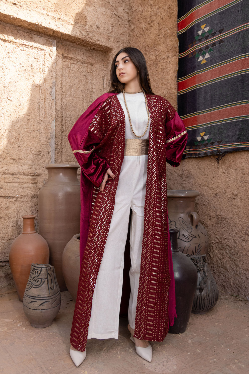 Zayna Velvet Kaftan