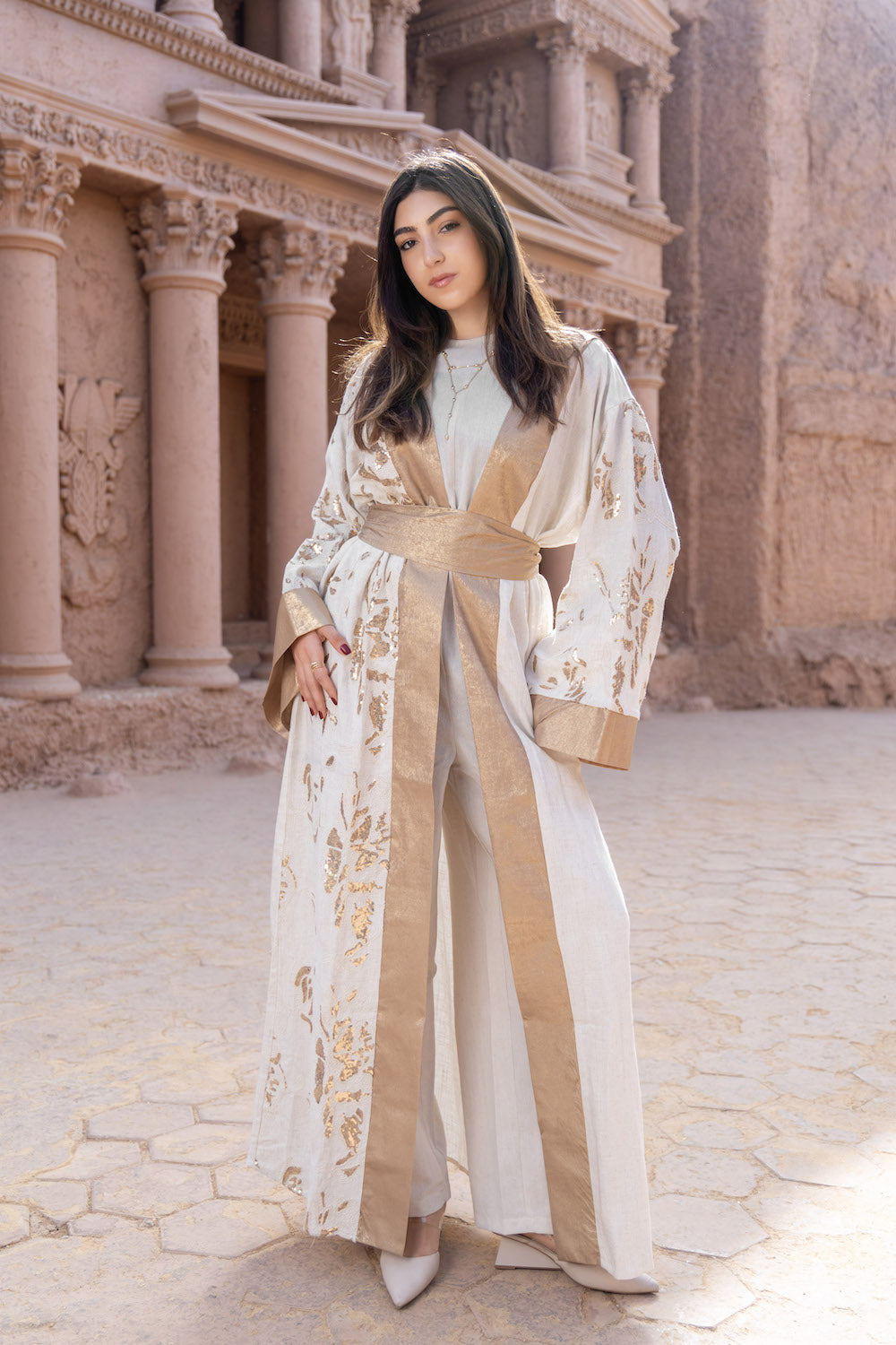 Noora Gold Kaftan