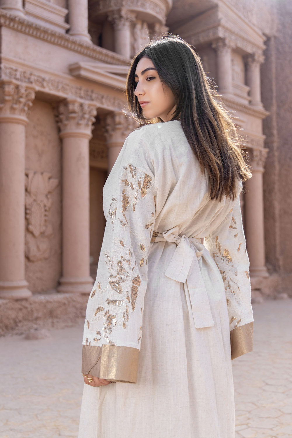 Noora Gold Kaftan