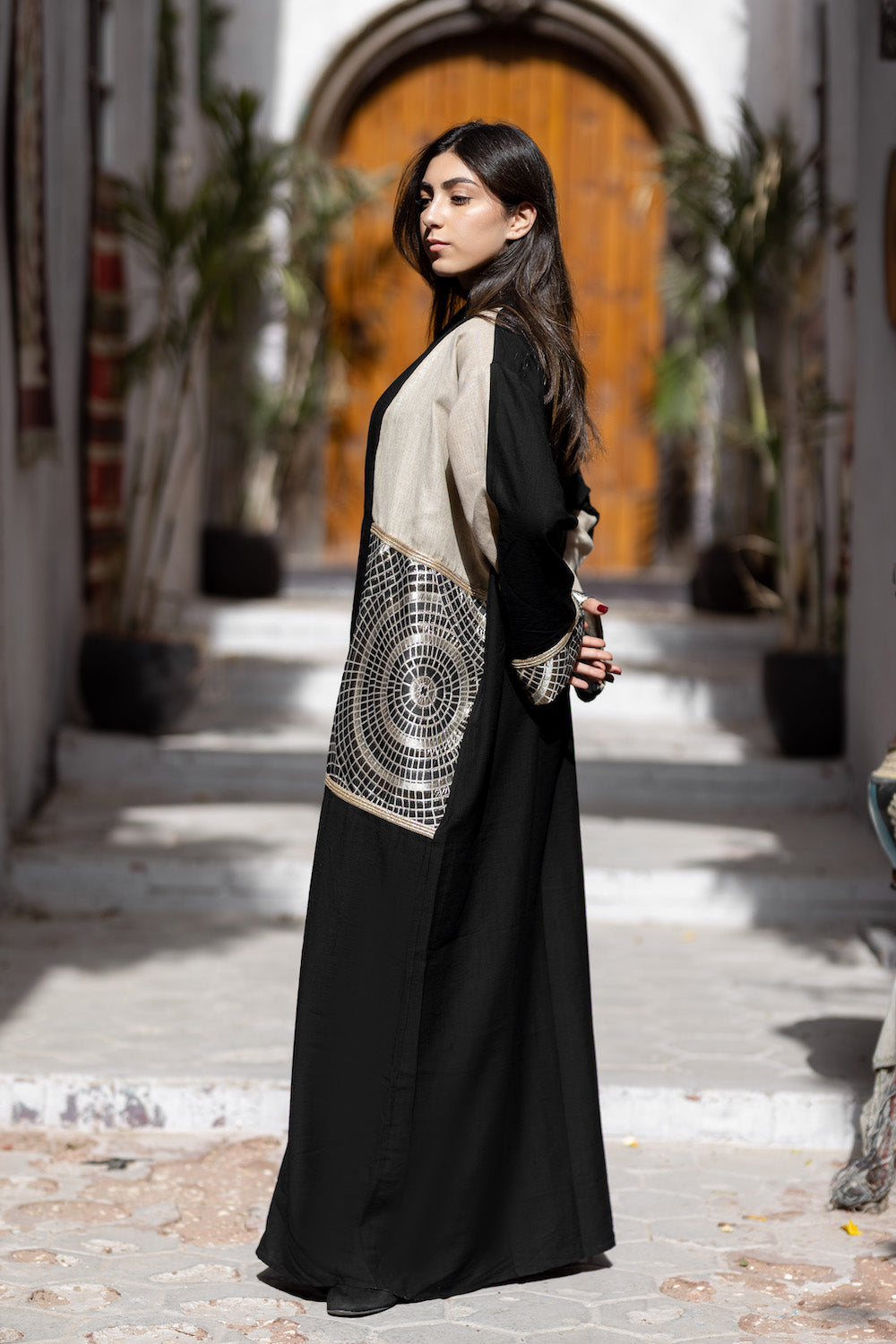 Noir Mosaic Kaftan