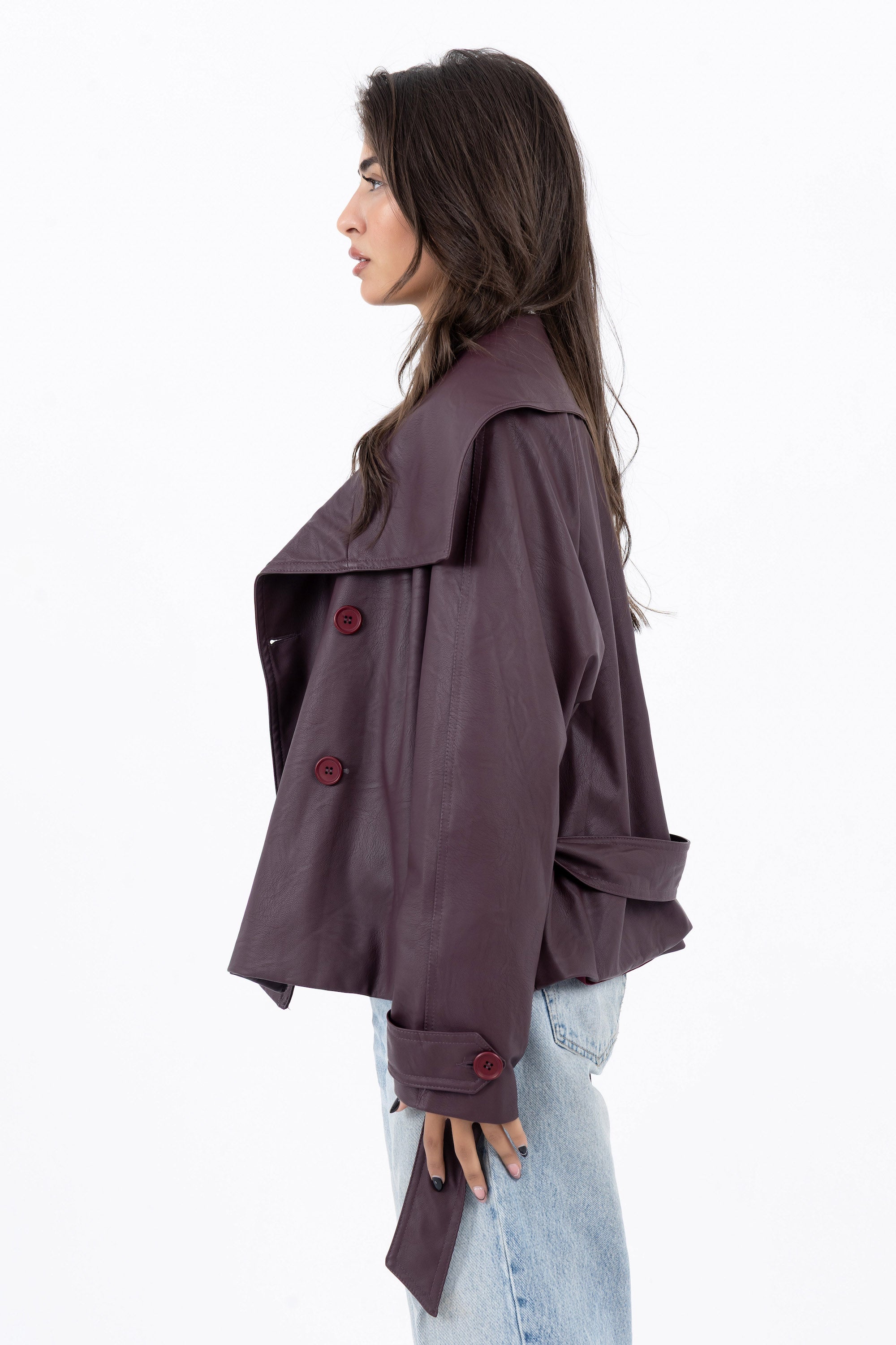 Signature Faux Leather Jacket