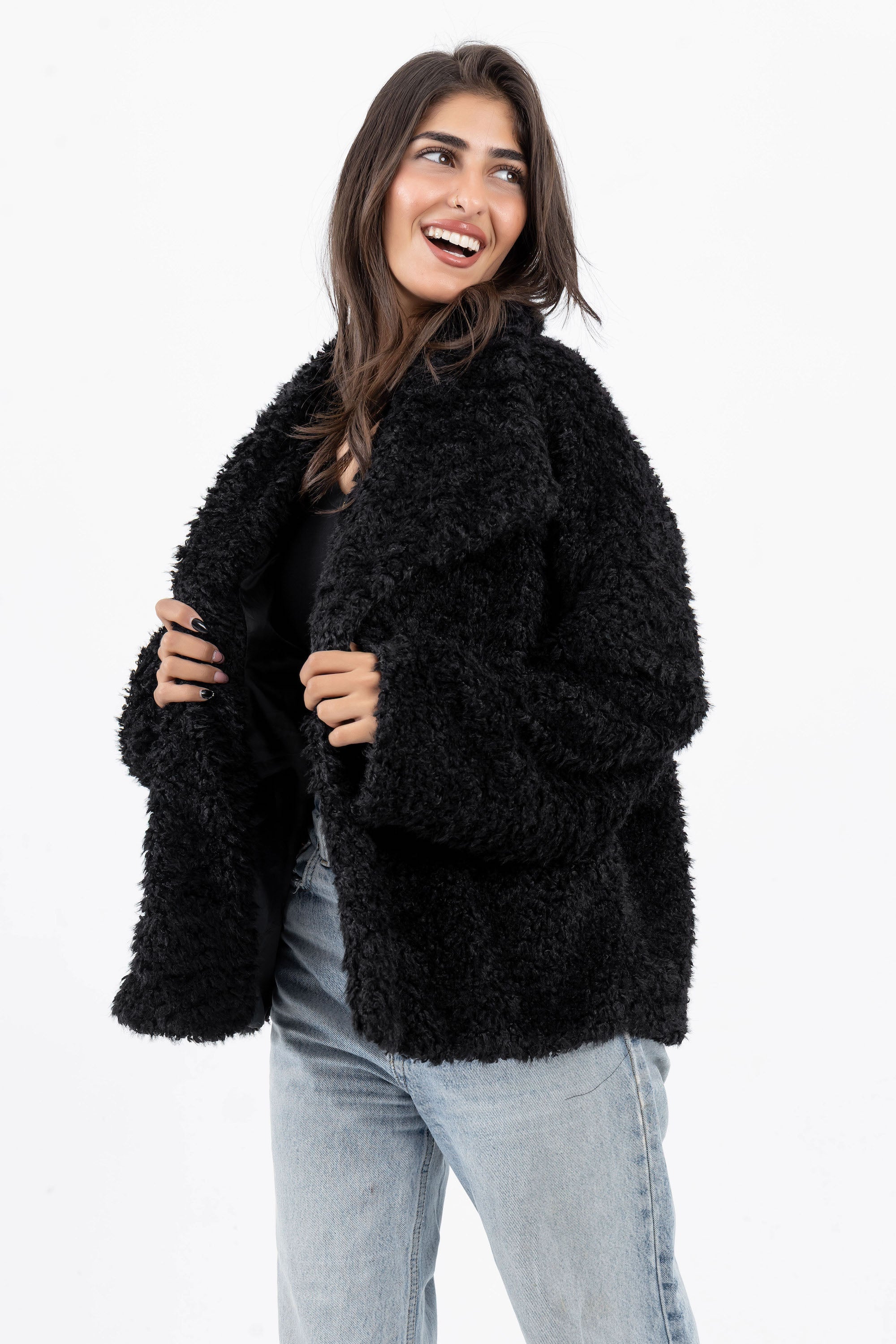 The Noir Teddy Jacket